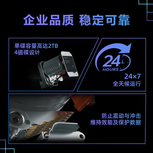 Western Digital (WD) 8TB enterprise-class mechanical hard drive DC HA340 SATA 7200 rpm 256MB CMR vertical server hard drive 3.5-inch WUS721208BLE6L4