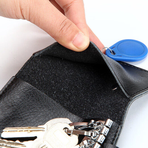 Luyida Card Bag Cadena Key Cadena Dos en uno Multifunción Multifunción Caqueta Hunghide Simple Car Bag Black Black