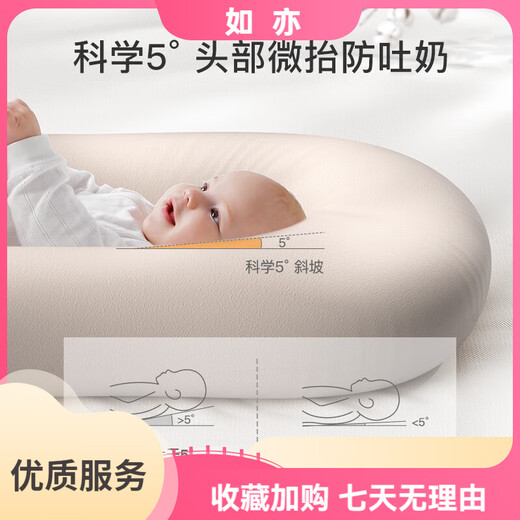 YEESOOM Bed-in-Bed Baby Baby Coaxing Bed-in-Bed Magic Device Newborn Anti-Shock Uterus Bionic Bed for Sleeping Four Seasons Universal Antibacterial Soft Bed-in-Bed-Mint Green