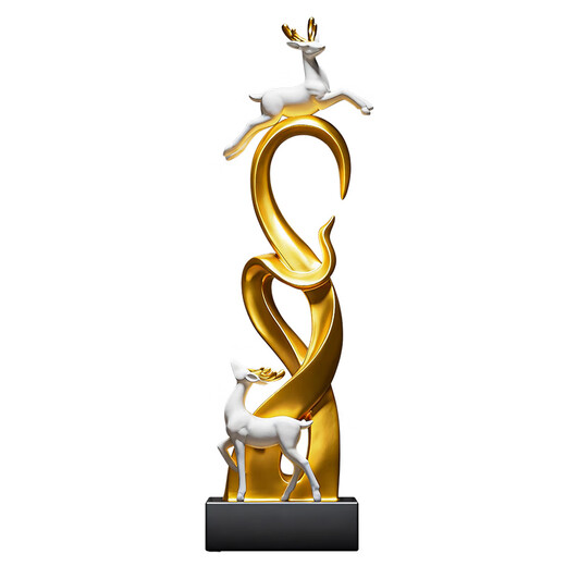 BHM living room decorations, high-end atmospheric TV cabinet, entrance door, entrance hall, office decorations, moving to new home, housewarming gift, Yulu Gaosheng gold, about 66cm high