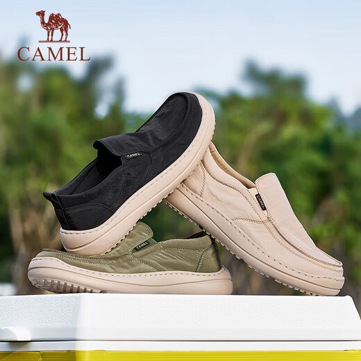Camel (CAMEL) leichte, lässige Slip-on-Herren-Stoffschuhe aus Regenschirmstoff G13S391065 Schwarz 41