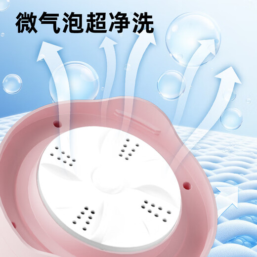 Xiaomi Guoba Trendy Life Appliances Mini Washing Machine Infant and Child Separate Washing Small Washing Socks Underwear Lazy Dormitory Portable Washing Machine Sock Washing Machine Travel Outdoors Limited Time Special Pink