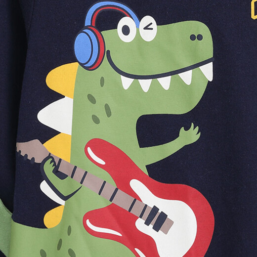 Gap Boys' Autumn Cotton Cartoon Print Loose Long-Sleeved T-Shirt Children's Top 804550