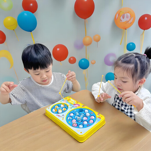 Peppa Pig toy play house educational toys for boys and girls 3-year-old children mobile phone kitchen doctor toy phone birthday gift Peppa Pig double plate fishing platform toy PP61012