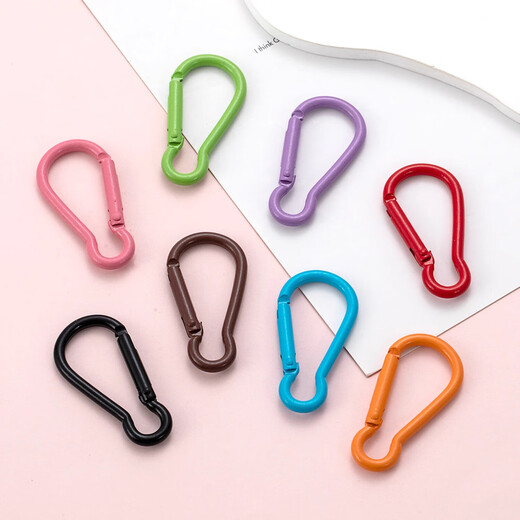 Keychain carabiner mountaineering buckle 3 gourd buckles*2 movable models (random color)