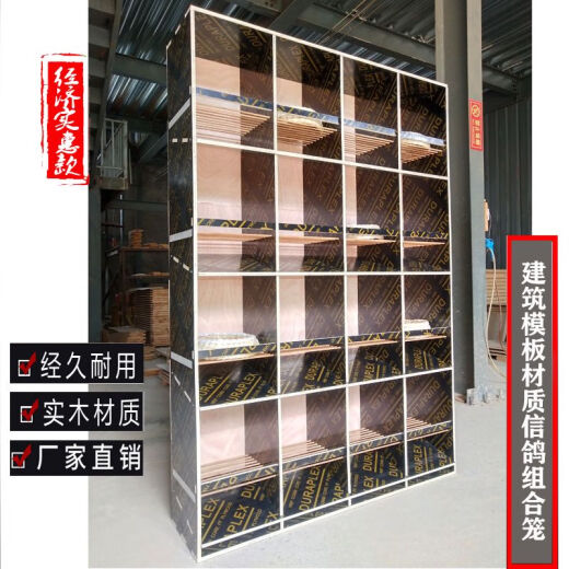 鸽子笼赛鸽笼信鸽放飞笼前倾斜防水接粪板木组合鸽子窝巢箱配对笼 宽11964宽*高22155高*深300.20