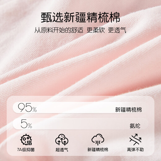 FENTENGCARE children's underwear for girls, middle and large children, pure cotton boxer briefs for little girls without clips, PP short summer thin section 3-6-12 years old YR