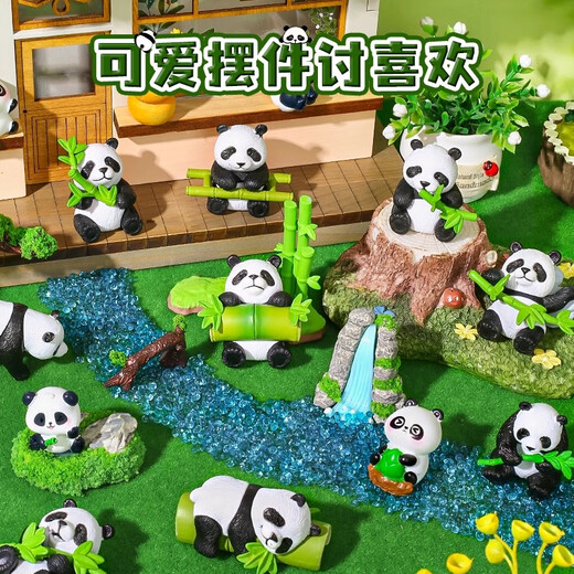 Luo Li Panda Smashing Golden Egg Hole Children's Toys Easter Egg Blind Box Hair Accessories Girls 3-6 Years Old Girls Birthday Gifts 8-9