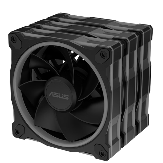 ASUS PRIME MR120 ARGB schwarzer Reverse-Blade-Gehäuselüfter im Dreierpaket. 28 mm dicker Lüfterrahmen/geräuscharm/doppelseitiger bunter ARGB-Lichteffekt/LED-Lampenperlen-Array