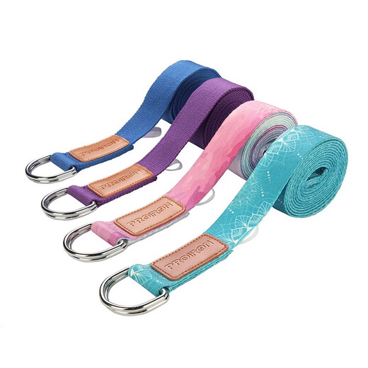 PROIRON Yoga Stretch Belt Extended Rope Stretch Lajin Strength Fitness Training Aerial Yoga Pilates Assistance Purple