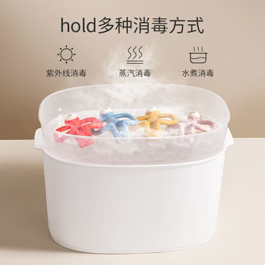 Little lion teether baby teething stick toy silicone soothing chew gum soft 3-6-12 months can be boiled little lion teether bagged blue + anti-chain little lion teether food grade silicone material