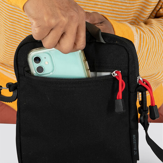 OSPREY Chinese Valentine's Day gift HERITAGE MUSETTE classic replica Xiaowei 2L single shoulder crossbody backpack black Black