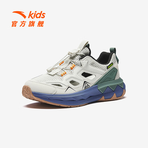 ANTA children's sandals, boys' shoes, 2025 autumn new off-road frame shoes, outdoor sports shoes, beach shoes, digital fog gray-1 34, inner length 21.5cm