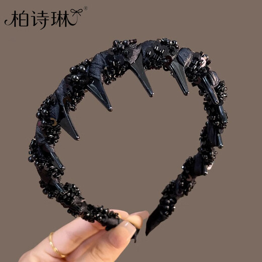 Paris Princess Hairband Women's High Skull Top Toothed Headband 2025 New High-end Fashion Style Hairpin Headgear Princess of Paris Hairband