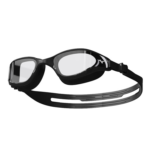 Mizuno (MIZUNO) swimming goggles men's high-definition large-frame waterproof anti-fog myopia glasses women's professional leak-proof swimming equipment B60 black 200