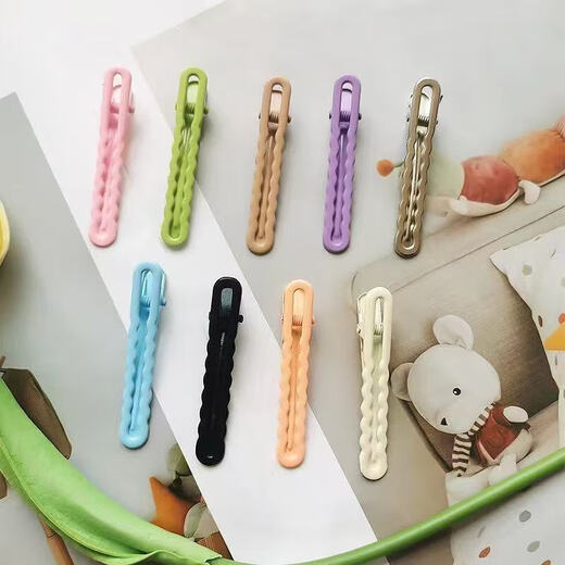 Wave clip hair clip handmade jewelry sweet hair clip hair accessories mixed cute bangs wholesale side clip hair clip wavy hair clip (mixed color 2 pieces)