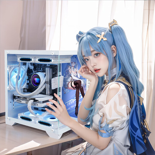 MSI Family Bucket U5 230F/i5 14600K/5060/5060TI/5070 host AI designer desktop game e-sports machine assembly computer host DIY assembly machine 12400F+3050丨一