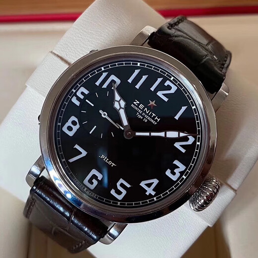[SEGUNDA 99 NUEVO] Zenith Men's Watch Pilot Series de segunda mano Reloj de alta gama Search Dafei Bronce Acero inoxidable 40 mm 03.1930.681/21.C723