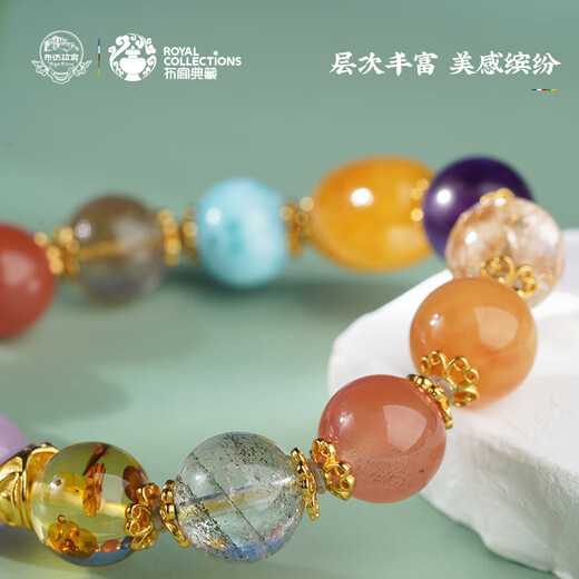 Potala Palace beeswax multi-treasure bracelet crystal southern red amber transfer bead bracelet for men and women beaded birthday gift for boyfriend