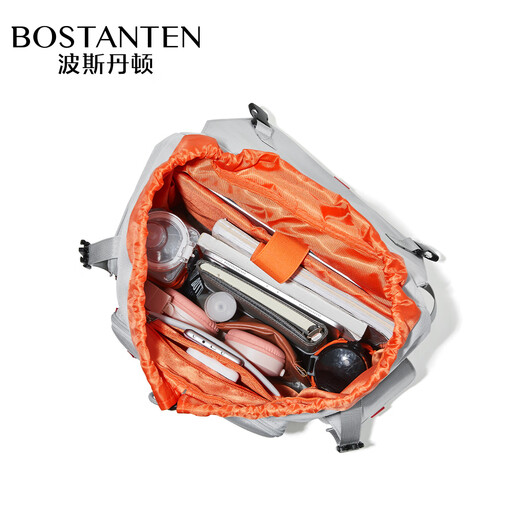 BOSTANTEN men's backpack, student bag, trendy business trip backpack, large capacity 17.3-inch laptop bag