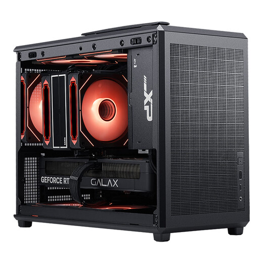 SAMA Fun 3 Type-C Black Desktop Portable Matx Small Case Four-Side Mesh/5 Fan Positions/160mm Cooling/350mm Graphics Card/ATX Power Supply