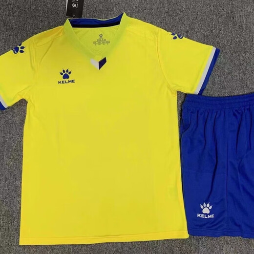 卡尔美（KELME）定制卡尔美足球套装印字速干学生训练短袖成人儿童比赛队服球衣 1048白色 XXL (身高175-180)