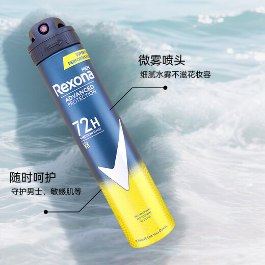 Shunai Men's V8 Sports Antiperspirant Spray 200ml Underarm Purifying Cooling Body Deodorizing Fragrance