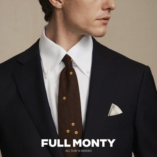 FULL MONTY suit men's Italian imported VBC professional casual wedding suit jacket high-end formal wear navy blue 1336 size 42 top, trousers size, please contact customer service for remarks