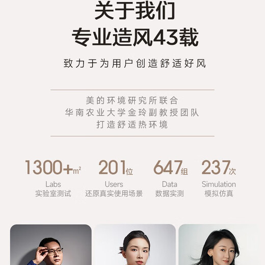 Midea Air Circulation Fan High Wind Desktop Vertical Dual-Purpose Light Sound Floor Standing Bladeless Electric Fan Storm Aromatherapy Mosquito Repellent DC Frequency Shaking Shaking Air Purifier Fan Heating and Cooling Antibacterial WIFI Touch Screen Remote Control Fresh Air for the Whole House