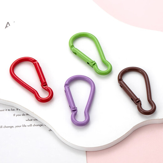 Keychain carabiner mountaineering buckle 3 gourd buckles*2 movable models (random color)