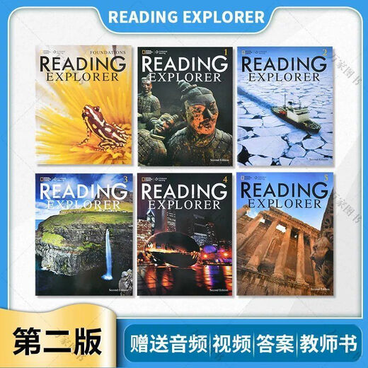 Brandneuer Reading Explorer 2. Auflage RE National Geographic 6-Punkte-Leseversion mit Audio und Video 3. Auflage 1-Stufen-Leseversion