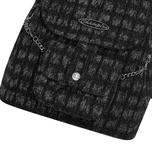 Champion美国冠军2025新款运动包男女 复古时尚百搭运动双肩包 黑色 MIC