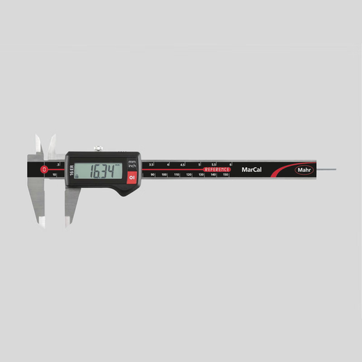 Mahr 16ER digital caliper without data transmission 4103013 range 0-150mm with roller flat stylus
