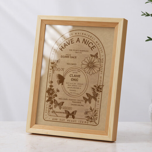 Photo frame empty frame table picture frame mounting 5 inches 6 inches 7 inches 8 inches simple hanging wall decoration wooden frame license frame coffee color 6 inches 10*15cm