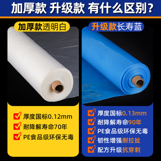 Zuoka self-built house in rural areas first floor foundation moisture-proof membrane base anti-seepage membrane cement mulch plastic cloth film paper thickened 20S upgraded longevity model corrosion resistance 90 years 4 meters wide 6 meters long