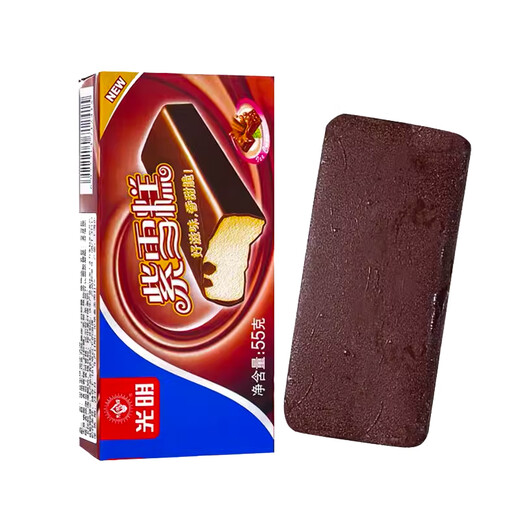 光明紫雪糕冰淇淋  经典回味香草巧克力脆皮冷饮冰激凌55g/支 15支(825g)