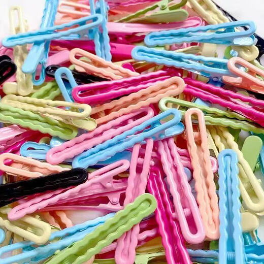 Wave clip hair clip handmade jewelry sweet hair clip hair accessories mixed cute bangs wholesale side clip hair clip wavy hair clip (mixed color 2 pieces)