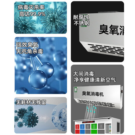 Aijenu wall-mounted ozone generator food factory workshop disinfection machine garbage room deodorization deodorization air purification and sterilization 5g upgraded smart model (small machine)