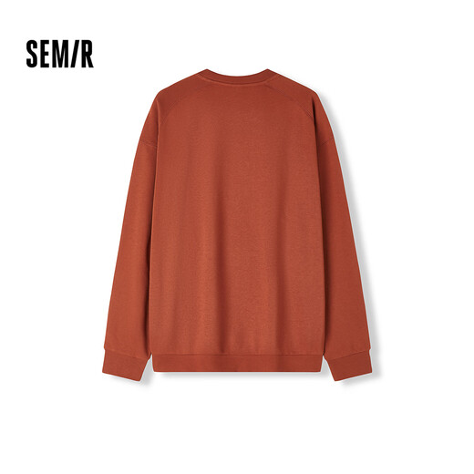 Semir sweatshirt men's solid color basic couple wear autumn loose round neck top unisex youth 101524116210