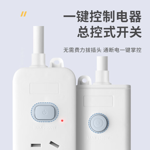 Sushi Helmo classic pure white color 2-position 2USB+Type-C socket/socket board/terminal board/pull line board 0.8m master control strip, suitable for home and office dual scenes