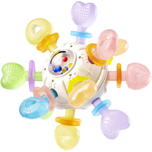 Manhattan hand ball baby toy silicone chewable teether for babies 3 to 6 months old, 0 to 1 years old, Manhattan hand ball teether