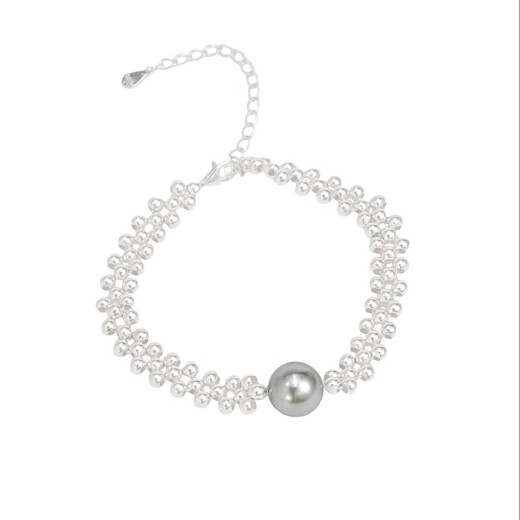 Ou Xi 2025 new sterling silver baby's breath small silver beads Shijia bracelet bracelet women's bracelet Chinese Valentine's Day birthday gift exquisite gift box Shijia small silver beads double-layer bracelet