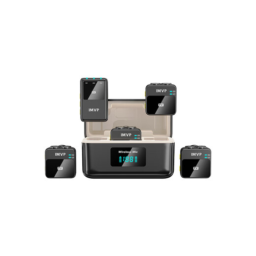 IMVP One to Six Wireless Lavalier Microphone Radio Microphone Mobile Bee Live Recording Noise Reduction Douyin Short Video Shooting Singing and Karaoke Outdoor Portable Microphone Equipment One to Eight Camera Universal for Apple and Android Phones