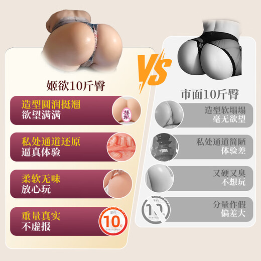 姬欲飞机杯男性自安慰器仿真阴臀部倒膜模免充气娃娃成年人情趣专用品