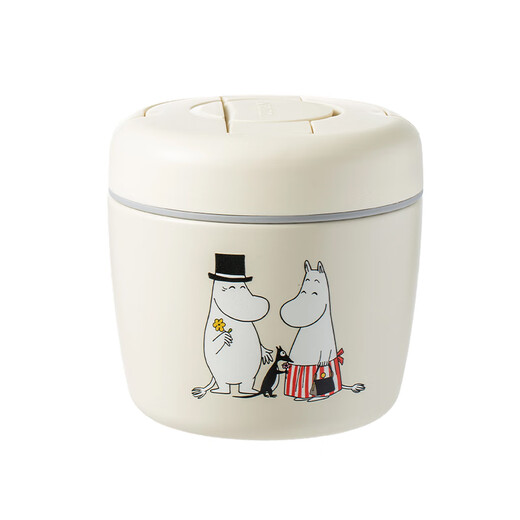 LUNTAYO Insulated Lunch Box Moomin Co-branded Limited Large Capacity Extra Long Insulated Bucket Office Worker Multi-Layer Lunch Box Moomin Co-branded/1000ml Comes with Insulated Bag