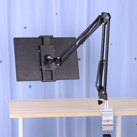 Budi Portable Screen Stand Tablet Mobile Phone iPad Monitor 15.6-inch Universal Bed Desktop Clip-Type Cantilever Support Stand Desktop Metal Special Clamp + Universal Three-Dimensional Ball Head Cantilever +15.66