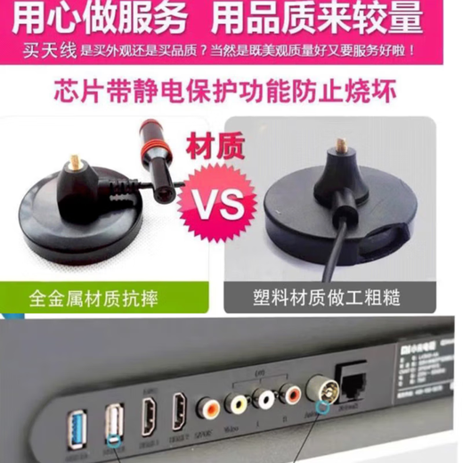 其他家新款电视接收器室内外天/线DTMB数字电视机顶盒子天/线免费看电视 顶配【60台】放/大器+天线机顶盒