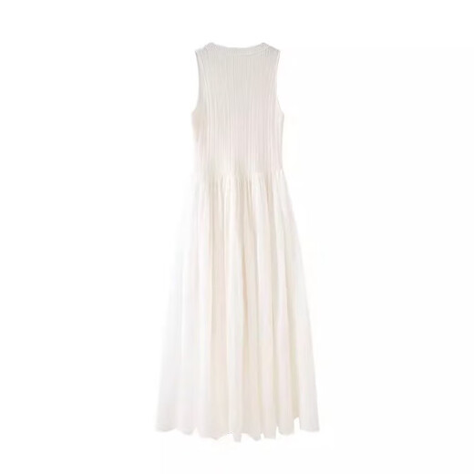 UHFR AINOS JIAYINY TIENDA FAURA 2025 Summer Nuevo vestido de tejido de hambre de empalme delgado de la cintura para mujeres 9899 Negro 9898 M