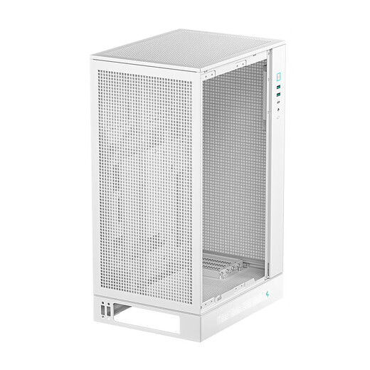 Jiuzhou Fengshen (DEEPCOOL) CH270 vertikales Digitalanzeige-Chassis, weiß, unterstützt Back-Plug-Motherboard/360-Wasserkühlung/Digitalanzeige-Basis/Mesh-Kühlpanel