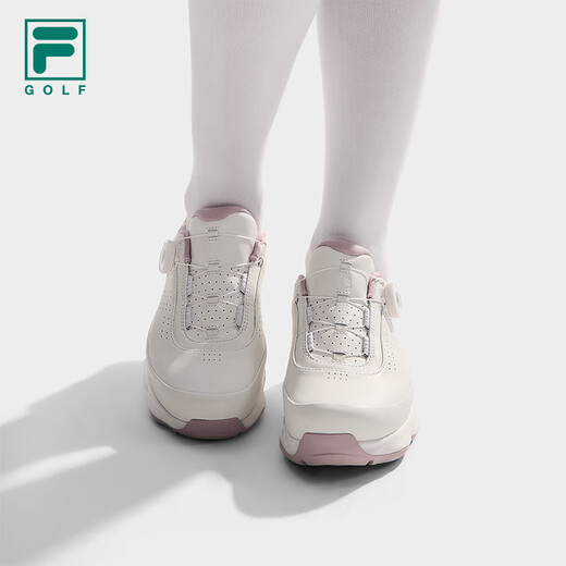 FILA Yin Ruoning's same official BOA soft spike high golf shoes for women, golf shoes, sports shoes, bright white-BW 38.5